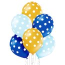 Belbal Premium Luftballon Konfetti Blau  ø30cm-6St