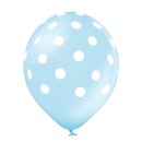 Belbal Premium Luftballon Konfetti Blau  ø30cm-6St