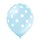 6 Luftballons Konfetti Blau ø30cm