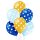 Belbal Premium Luftballon Konfetti Blau  ø30cm-6St