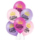 6 Luftballons Little Queen ø30cm