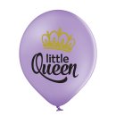 6 Luftballons Little Queen ø30cm