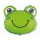 Flexmetal Folienballon Froschkopf 70cm-1St