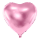 Partydeco Folienballon Herz Rosa Jumbo  ø61cm-1St