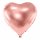 Herzballon Rosegold Folie-Jumbo ø61cm