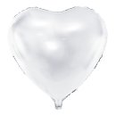 Herzballon Silber Folie &oslash;61cm