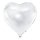 Herzballon Silber Folie-Jumbo ø61cm