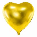 Herzballon Gold Folie ø61cm