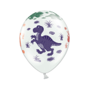 Partydeco Luftballon Dinosaurier Bunt  ø30cm-6St