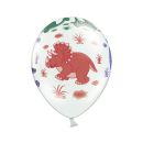 Partydeco Luftballon Dinosaurier Bunt  ø30cm-6St
