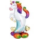 Anagram Folienballon Einhorn mit Standfuß stehend...