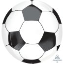 Luftballon Fußball Orbz kugelrund Folieø40cm
