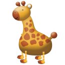 Riethmüller Folienballon Giraffe Air-Walker 109cm-1St