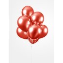 10 Luftballons Rot Spiegeleffekt &oslash;30cm