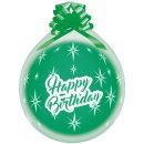 Verpackungsballon Klar Happy Birthday ø45cm