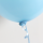Globos Ballonverschluss Poly-Fix Blau-Hellblau mit Band ca 120cm-100St