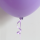 Globos Ballonverschluss Poly-Fix Violett mit Band ca 120cm-100St