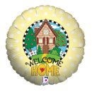 Luftballon Welcome Home Haus Folie &oslash;46cm