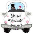 Betallic Folienballon Hochzeitsauto Frisch verheiratet...