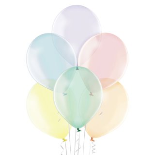 50 Luftballons Mix-Hell Kristall ø30cm