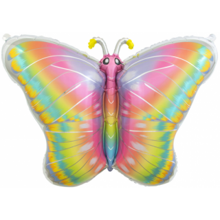 Godan Folienballon Schmetterling Bunt 87cm-1St