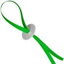50 Ballonverschlüsse Poly-Fix Grün mit Band ca...