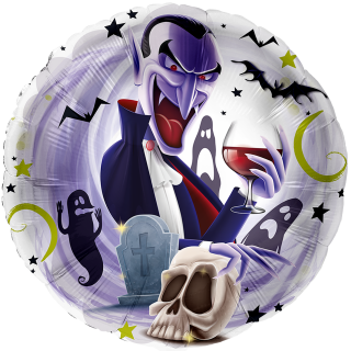 Premioloon Folienballon Dracula  ø43cm-1St