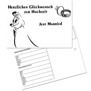 Ballonflugkarte Herzlichen Glückwunsch zur Hochzeit-100St