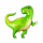 Flexmetal Folienballon Dino Baby 84cm unverpackt-1St
