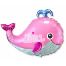 Flexmetal Folienballon Baby Girl Wal Rosa 86cm...