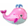 Flexmetal Folienballon Baby Girl Wal Rosa 86cm unverpackt-1St