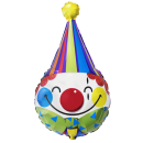 Flexmetal Folienballon Clownkopf 71cm-1St