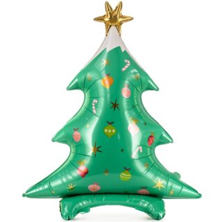 Partydeco Folienballon Weihnachtsbaum stehend 94cm-1St