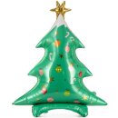 Partydeco Folienballon Weihnachtsbaum stehend 94cm-1St