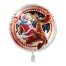 Luftballon Weihnachtsmann und Rentier Folie &oslash;43cm