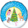 Flexmetal Folienballon Happy Holidays Weihnachtsbaum  ø45cm-1St
