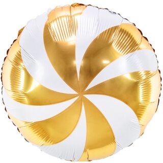 Partydeco Folienballon Bonbon Gold  ø35cm-1St