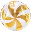 Partydeco Folienballon Bonbon Gold  ø35cm-1St