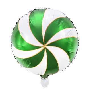 Luftballon Candy Gr&uuml;n Folie &oslash;35cm