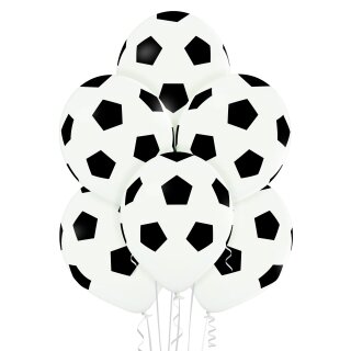 Belbal Premium Luftballon Fußball Weiß  ø30cm-50St