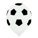 50 Luftballons Fußball Weiß ø30cm
