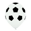 50 Luftballons Fußball Weiß ø30cm