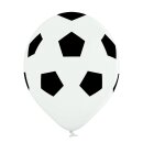 Belbal Premium Luftballon Fußball Weiß  ø30cm-50St