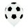Belbal Premium Luftballon Fußball Weiß  ø30cm-50St