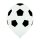 Belbal Premium Luftballon Fußball Weiß  ø30cm-50St