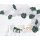 Ballongirlande Deko-Set Weiß mit Konfetti 400cm
