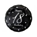 Luftballon -Zahl 18- Happy Birthday Mix Folie ø46cm