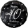 Godan Folienballon -Zahl 40- Happy Birthday Mix  ø46cm-1St