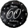 Godan Folienballon -Zahl 60- Happy Birthday Mix  ø46cm-1St