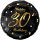 Godan Folienballon -Zahl 30- Happy Birthday Mix  ø46cm-1St